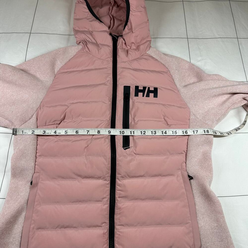 Helly Hansen Jacket Womens Medium Pink Salt Arctic Ocean Hybrid Insulated Hooded - Picture 10 of 11